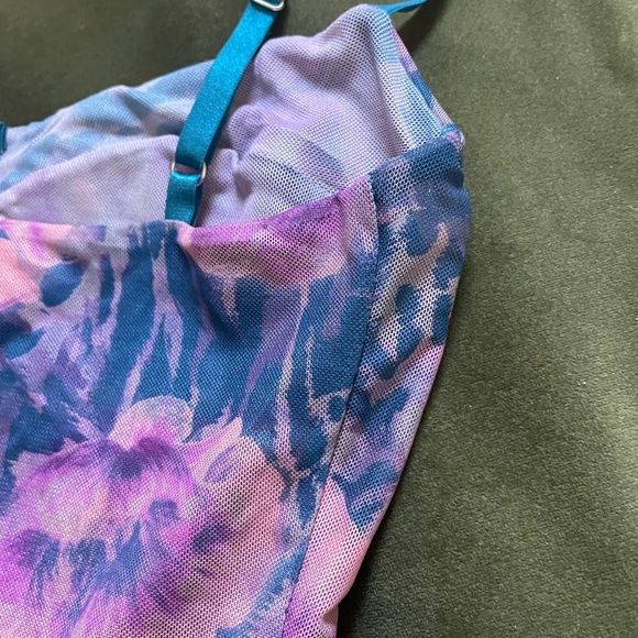 Free People Multicolor Floral Mesh Bodysuit - Picture 6 of 8